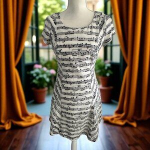 MAISON JULES Music Notes Song Scales Dress Size Small